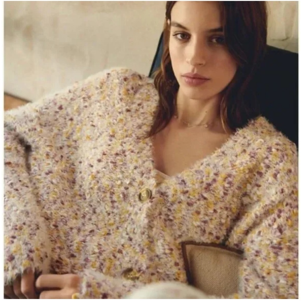 Callahan (Free People) Cozy Multicolor Knit Cardigan